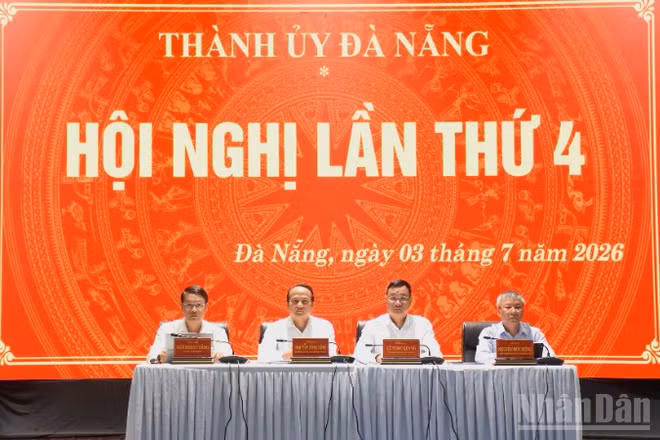 Đà Nẵng khai mạc Hội nghị Ban Chấp hành Đảng bộ thành phố lần thứ 4. (Ảnh: ANH ĐÀO)