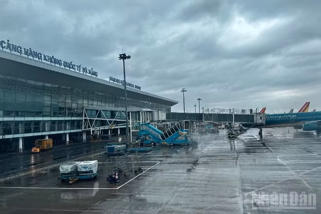 Một góc Cảng hàng không quốc tế Đà Nẵng.