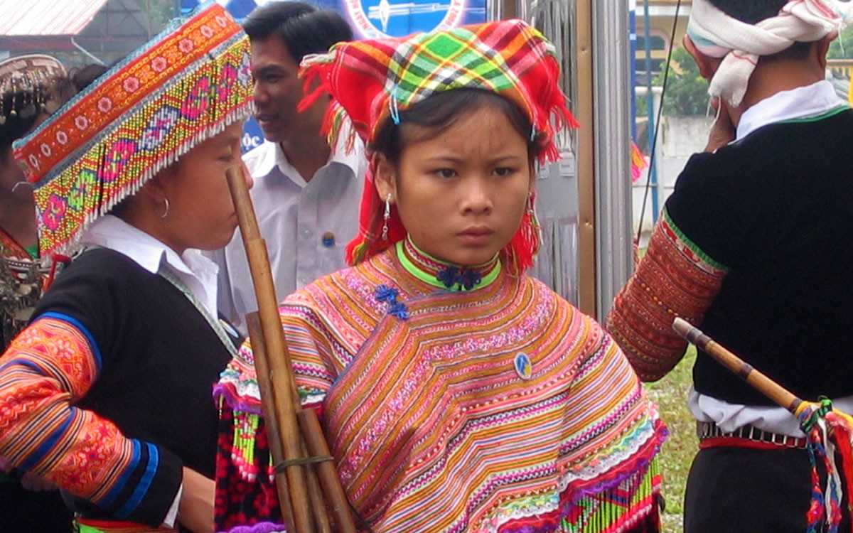Thiếu nữ Hmông ở Mộc Châu (Sơn La).