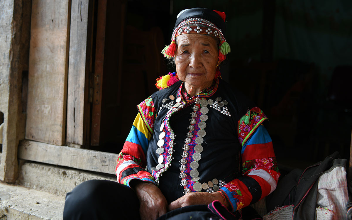 Bà lão người La Hủ. (Ảnh: TRẦN THÀNH ĐẠT) Bà lão người La Hủ. (Ảnh: TRẦN THÀNH ĐẠT)