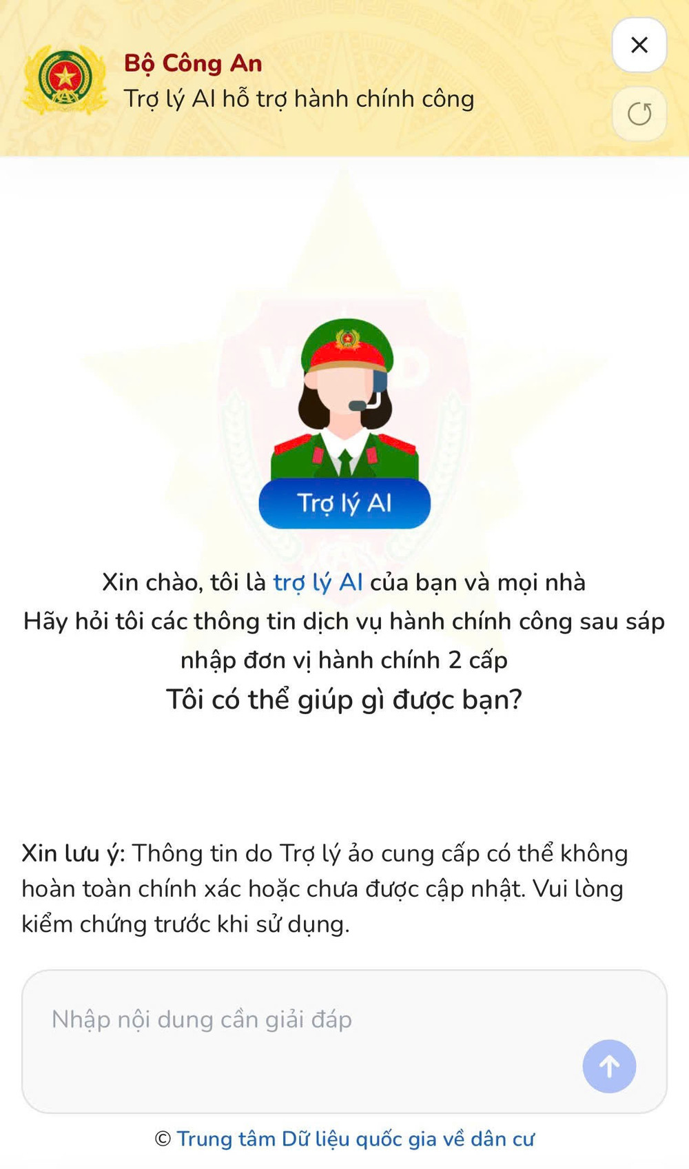 Trợ lý ảo hành chính công trên VNeID. z6804370443921-240e3fe723f0311a12a5c7ee20cf2dae.jpg
