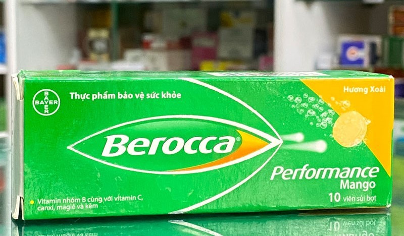 Sản phẩm thực phẩm bảo vệ sức khỏe Berocca Performance Mango của Công ty TNHH Bayer Việt Nam bị thu hồi Giấy tiếp nhận đăng ký bản công bố sản phẩm.