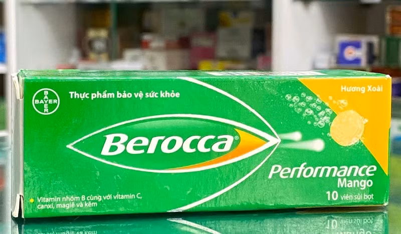 Sản phẩm thực phẩm bảo vệ sức khỏe Berocca Performance Mango của Công ty TNHH Bayer Việt Nam bị thu hồi Giấy tiếp nhận đăng ký bản công bố sản phẩm.