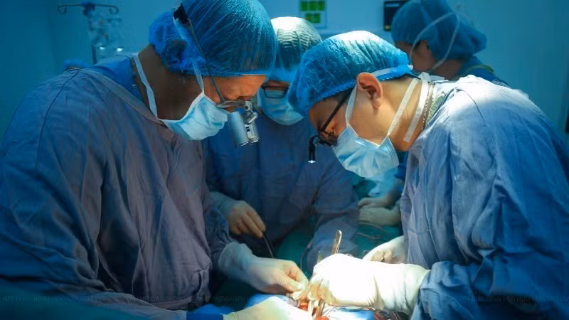 Một ca ghép tạng tại Bệnh viện Hữu nghị Việt Đức. (Ảnh: BVCC)