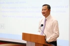 Ông Trần Phú Lữ, Giám đốc Trung tâm Xúc tiến thương mại và đầu tư Thành phố Hồ Chí Minh phát biểu tại hội thảo.