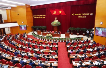Sau Hội nghị Trung ương 11 khóa XIII, Bộ Chính trị, Ban Bí thư đã ban hành một số kết luận về tiếp tục triển khai các nhiệm vụ bảo đảm tổ chức bộ máy của đơn vị hành chính 2 cấp hoạt động thông suốt, hiệu quả. (Ảnh: ĐĂNG KHOA)