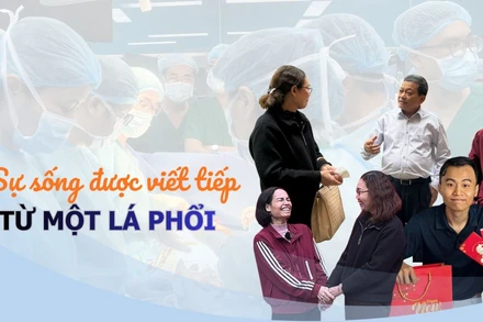 Sự sống được viết tiếp từ một lá phổi