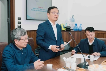 Tiến sĩ, bác sĩ Vương Anh Dương, Phó Cục Trưởng Cục Quản lý Khám chữa bệnh phát biểu.