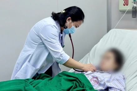 Sản phụ được theo dõi tại Bệnh viện Bệnh Nhiệt đới Trung ương. 