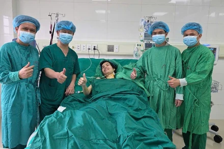 Bệnh nhân hồi phục sau ghép phổi. 