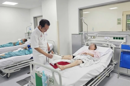 Ngón chân bệnh nhân đã có thể cử động.