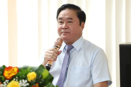 Tiến sĩ, bác sĩ Hoàng Minh Đức – Cục trưởng Cục Phòng bệnh (Bộ Y tế) phát biểu.