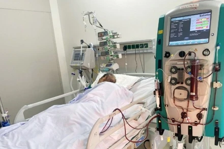 Bệnh nhân đã qua cơn nguy kịch. 