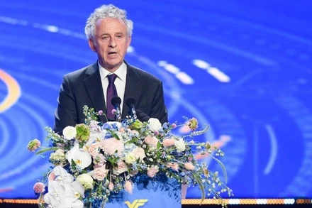 Chủ tịch Hội đồng Giải thưởng VinFuture nhận định VinFuture mang đến một cảm giác tích cực, khích lệ những nỗ lực khiến thế giới tốt đẹp hơn. (Ảnh: VFP)