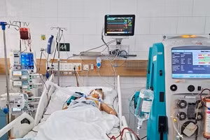 Bệnh nhân nằm điều trị tại Trung tâm Chống độc, Bệnh viện Bạch Mai.