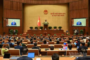 Ngày làm việc thứ hai Kỳ họp thứ nhất, Quốc hội khóa XVI. (Ảnh: DUY LINH)