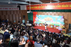 Ngày hội của bé dành cho các bệnh nhi đang nằm điều trị tại Bệnh viện Nhi Trung ương.