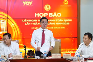 Nhà báo Phạm Mạnh Hùng, Phó Tổng Giám đốc Đài Tiếng nói Việt Nam, Trưởng Ban Tổ chức Liên hoan Phát thanh toàn quốc lần thứ XVII thông tin về các điểm mới tại kỳ liên hoan lần này. 