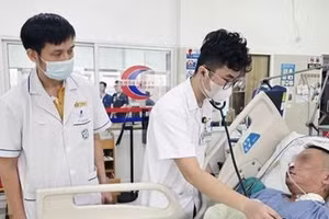 Bệnh nhân đã được can thiệp kịp thời qua cơn nguy kịch. 
