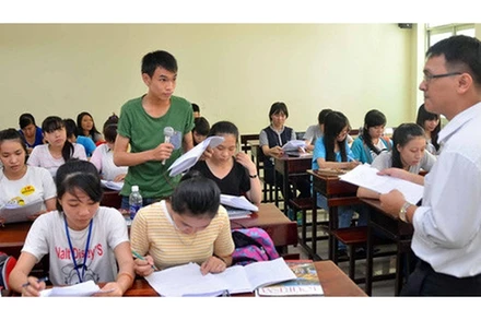 Sinh viên Trường đại học Sư phạm TP Hồ Chí Minh trong giờ học. Ảnh: TẤN THẠCH