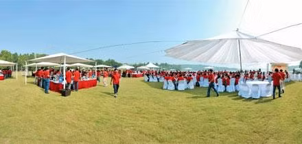 Không gian ở Flamingo Đại Lải Resort phù hợp với các sự kiện lớn.