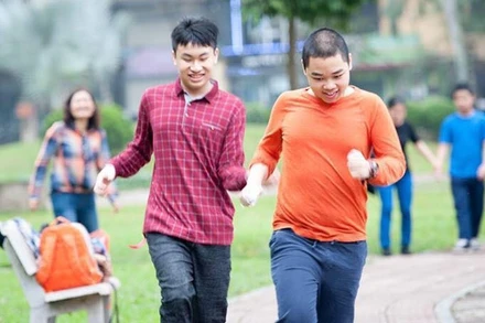 Một hoạt động vui chơi của trẻ tự kỷ. (Ảnh: Mạng lưới Tự kỷ Việt Nam).