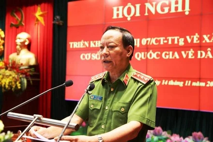 Thượng tướng Lê Quý Vương đề nghị cần tập trung nguồn vốn để xây dựng cơ sở dữ liệu quốc gia về dân cư.