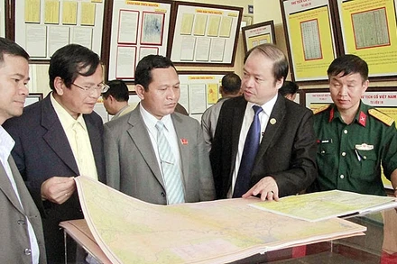 Trong không gian triển lãm.