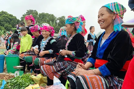 Chợ phiên San Thàng mang đậm âm sắc của một phiên chợ vùng cao.