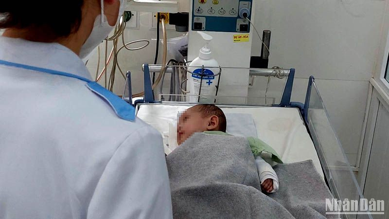 Sau 9 ngày được điều trị tích cực sức khỏe bé C đã hồi phục tốt.