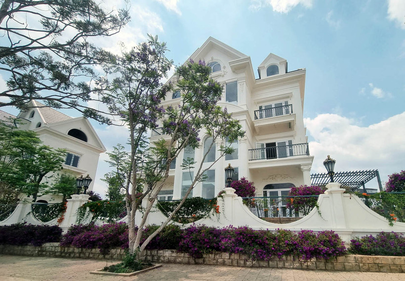 Một góc khu biệt thự Đà Lạt Five Star Happy Valley trên đường Nguyễn Du, thành phố Đà Lạt.