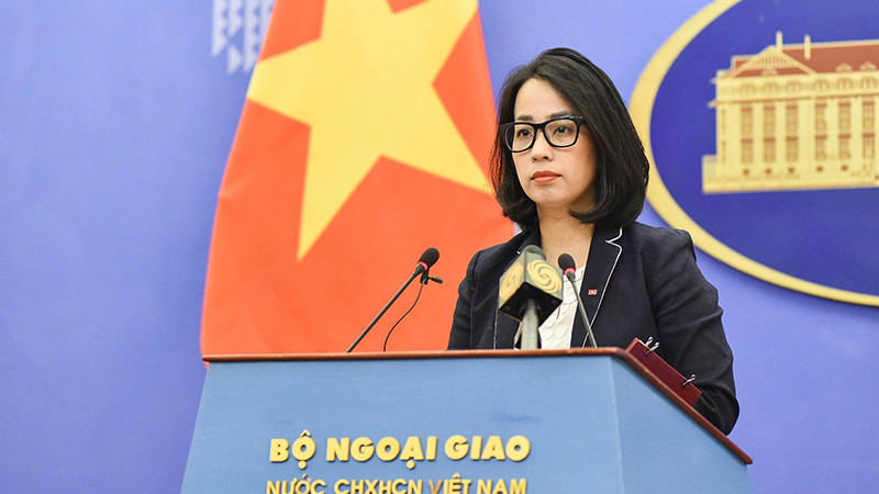 Người phát ngôn Bộ Ngoại giao Phạm Thu Hằng.