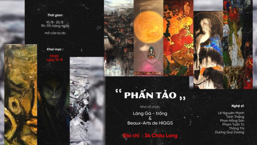 Bộ tranh được trưng bày trong Triển lãm “Phấn tảo” tại 34 Châu Long, Ba Đình, Hà Nội.
