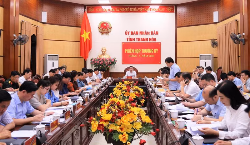 Phiên họp thường kỳ Ủy ban nhân dân tỉnh Thanh Hóa tháng 5 năm 2023.