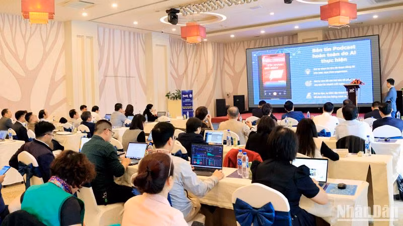 Quang cảnh chương trình tập huấn.