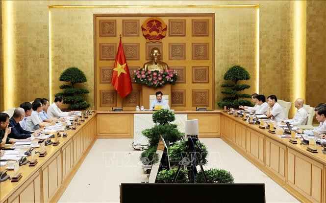 Quang cảnh Phiên họp lần thứ 8 của Ủy ban Chỉ đạo quốc gia về Cơ chế một cửa ASEAN, Cơ chế một cửa quốc gia và tạo thuận lợi thương mại. (Ảnh: TTXVN)