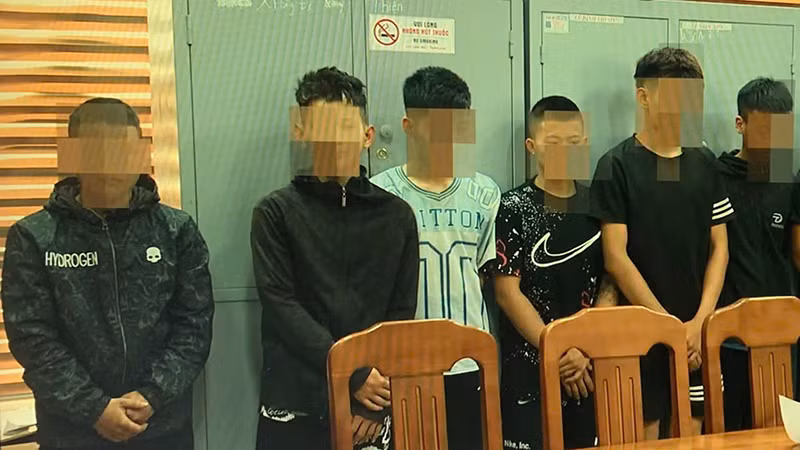 Các thanh niên liên quan vụ tai nạn giao thông bị bắt giữ.