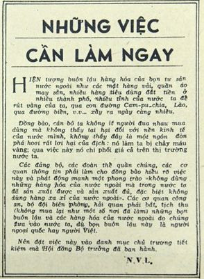 Những việc cần làm ngay (Bài 19)