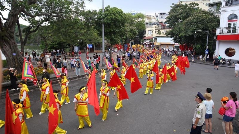 Lễ hội được tổ chức tại phố đi bộ hồ Hoàn Kiếm. (Ảnh: Chí Dũng)