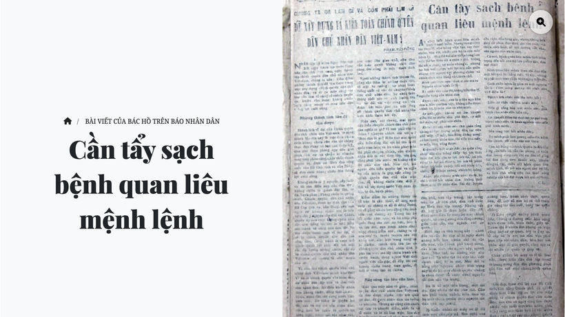 Cần tẩy sạch bệnh quan liêu mệnh lệnh (*)