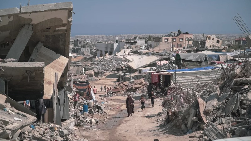 Gaza bị tàn phá nặng nề. (Ảnh STOP THE WAR)