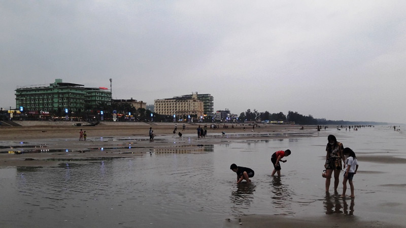 Bãi biển Hải Hòa ở thị xã Nghi Sơn, tỉnh Thanh Hóa.