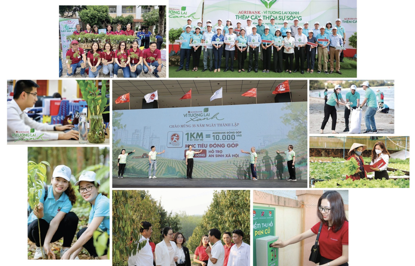 Ảnh minh họa: Agribank là một trong các ngân hàng tiên phong hỗ trợ doanh nghiệp triển khai ESG. (Ảnh: Agribank)