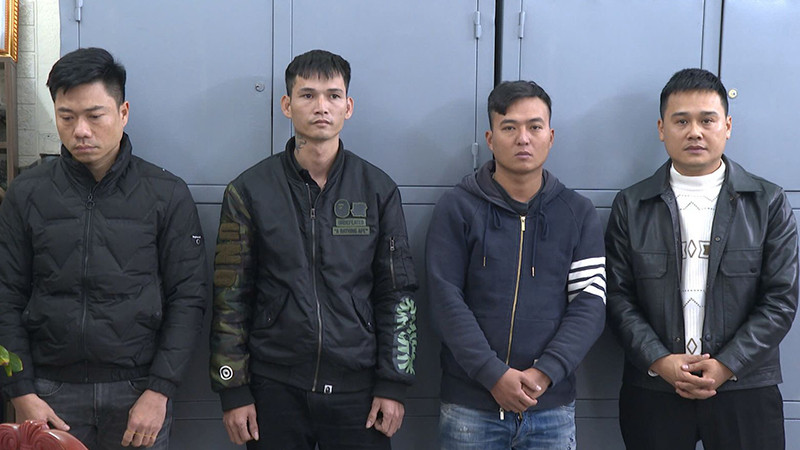 Các đối tượng bị tạm giữ hình sự.