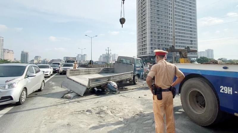 Hiện trường vụ tai nạn. (Nguồn: Báo Công an nhân dân)
