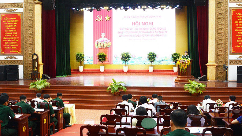 Quang cảnh hội nghị. (Ảnh: Báo Quân đội nhân dân)