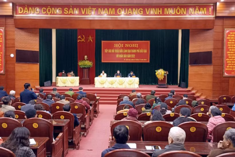 Thành phố Bắc Kạn tăng cường đối thoại với người dân để giải quyết các vấn đề nổi cộm ngay từ cơ sở. (Ảnh: Cổng thông tin điện tử tỉnh Bắc Kạn) 