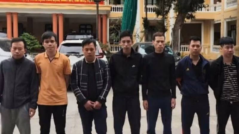 Các đối tượng trong đường dây đánh bạc, rửa tiền. (Ảnh: Công an cung cấp)