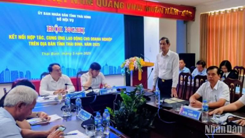 Quang cảnh Hội nghị kết nối cung cầu lao động.