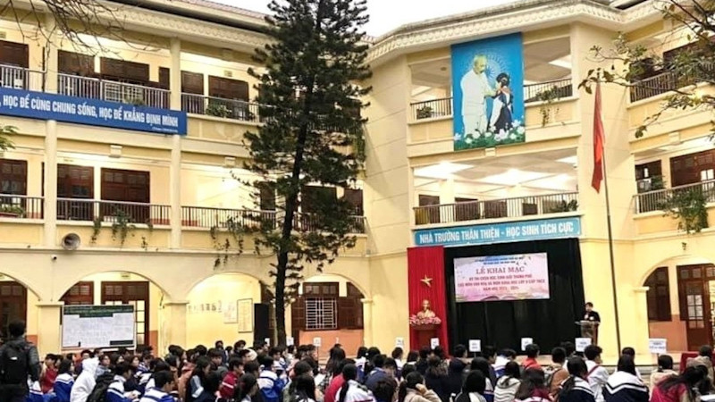 Quang cảnh lễ khai mạc kỳ thi.